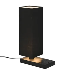 Tafellamp Haley met laadstation, zwart