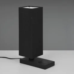 Tafellamp Haley met laadstation, zwart