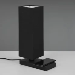 Tafellamp Haley met laadstation, zwart