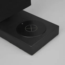 Tafellamp Haley met laadstation, zwart