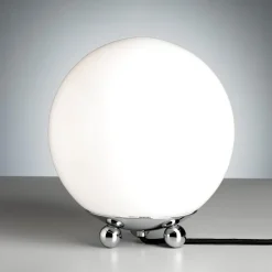 Tafellamp in Art Deco-stijl uit Frankrijk, chroom