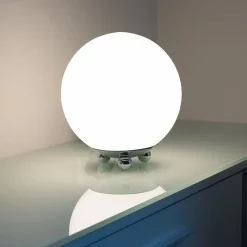 Tafellamp in Art Deco-stijl uit Frankrijk, chroom