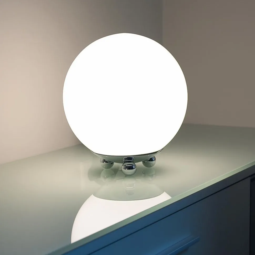 Tafellamp in Art Deco-stijl uit Frankrijk, chroom