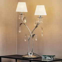 Tafellamp Jacqueline, 2-lamps, wit