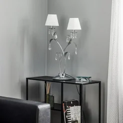 Tafellamp Jacqueline, 2-lamps, wit