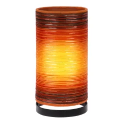 Tafellamp Julie met draad omwikkeld, oranje