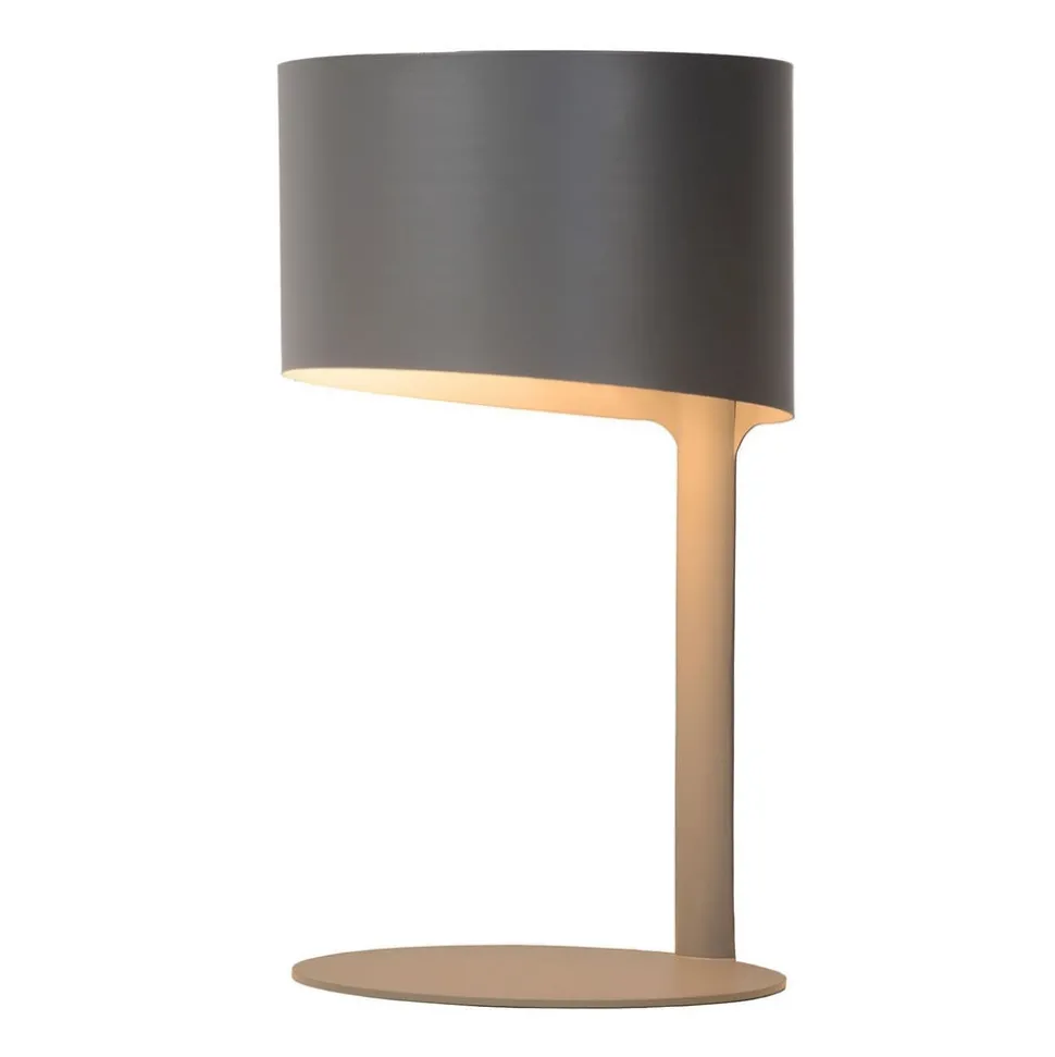 Tafellamp Knulle van metaal, grijs