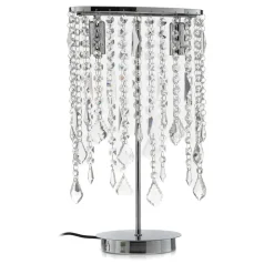 Tafellamp Laila met kristallen hangelement, 2-lamps