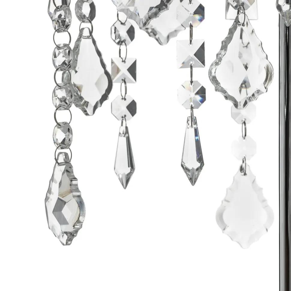 Tafellamp Laila met kristallen hangelement, 2-lamps