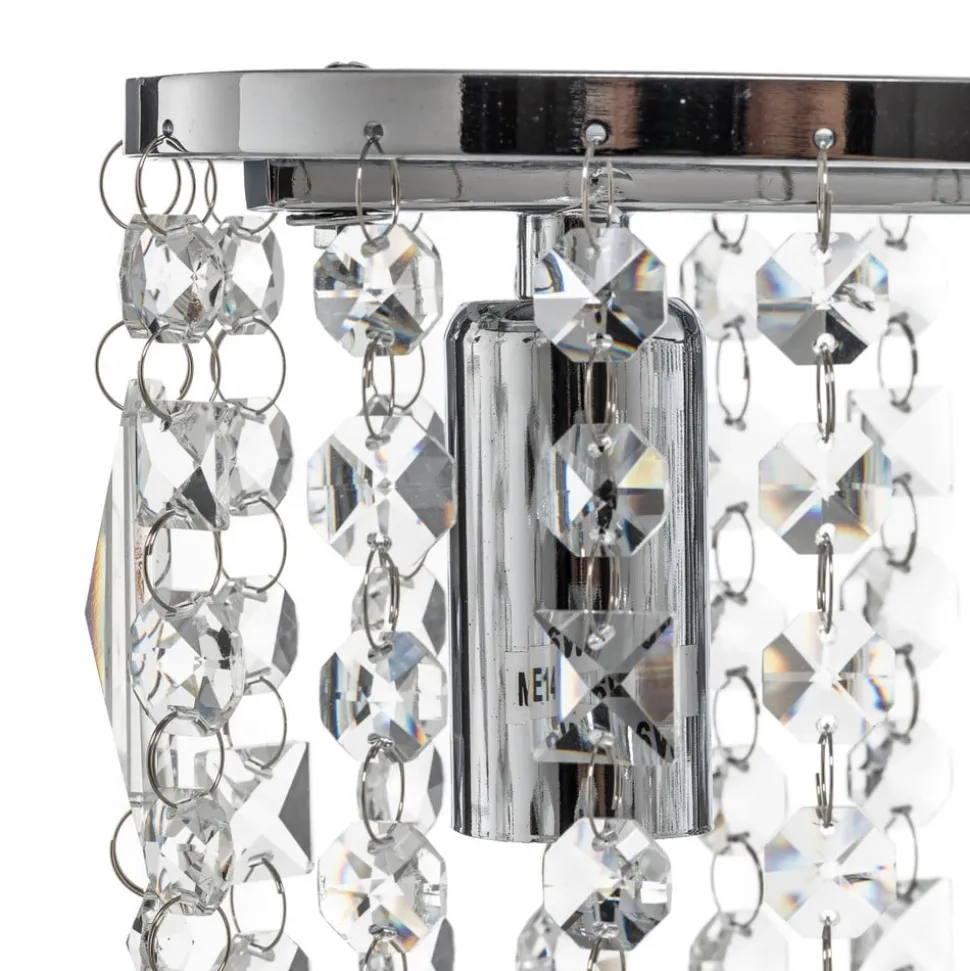 Tafellamp Laila met kristallen hangelement, 2-lamps