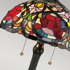 Tafellamp Larissa in Tiffany-stijl