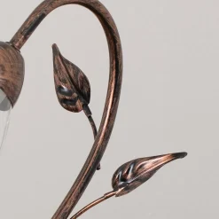 Tafellamp Liliana, 1-lamp, zwart, roségoud, metaal