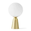 Tafellamp Lunar met gouden voet, Ø 12 cm