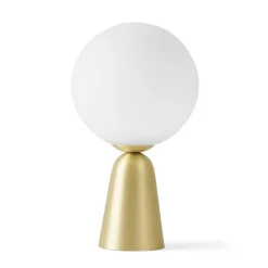 Tafellamp Lunar met gouden voet, Ø 12 cm