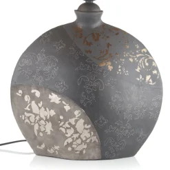 Tafellamp Mary, keramiek en sits, hoogte 50 cm