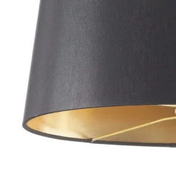 Tafellamp Mary, keramiek en sits, hoogte 50 cm