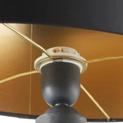 Tafellamp Mary, keramiek en sits, hoogte 50 cm