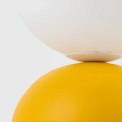 Tafellamp Miki, geel, hoogte 21 cm, metaal/glas, G9