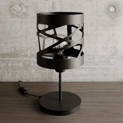 Tafellamp Module Frez Patroonscherm Ø17,5cm zwart