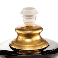 Tafellamp Mozart in spiegelend grijs/goud