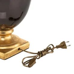 Tafellamp Mozart in spiegelend grijs/goud