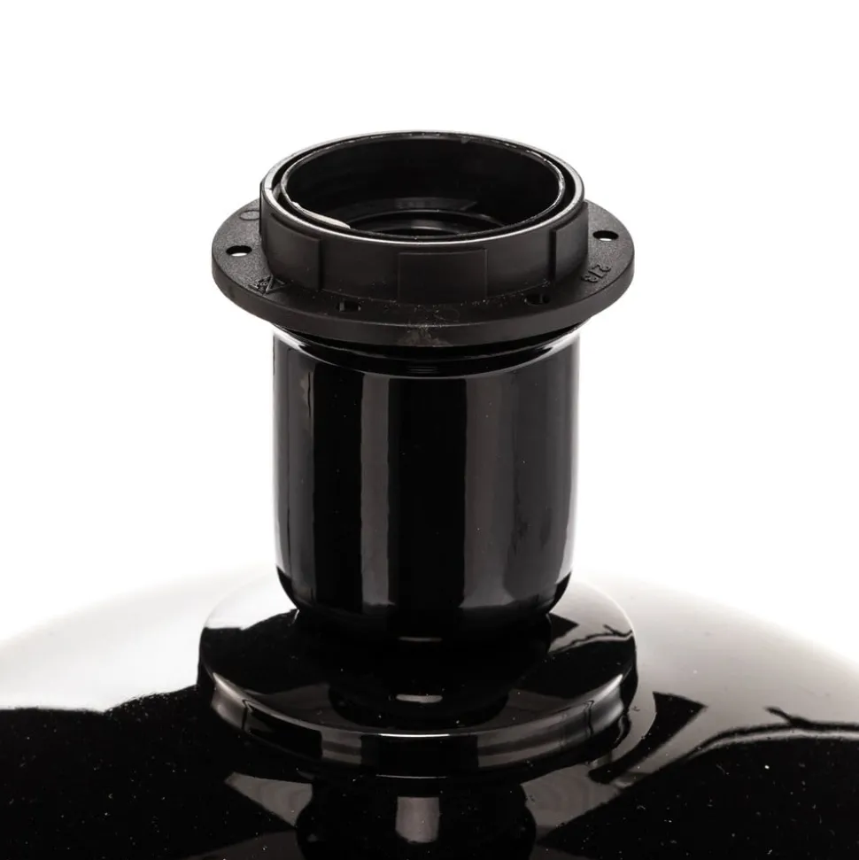 Tafellamp Palla, Ø 36 cm, zwart/goud