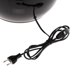 Tafellamp Palla, Ø 36 cm, zwart/goud