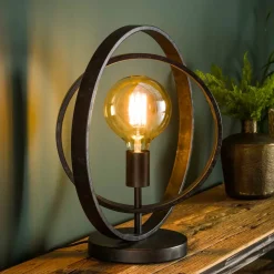 Tafellamp Ringelbach, antraciet, 1-lamp