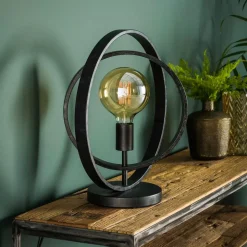 Tafellamp Ringelbach, antraciet, 1-lamp