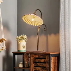 Tafellamp Rosina in brons met keramische kap