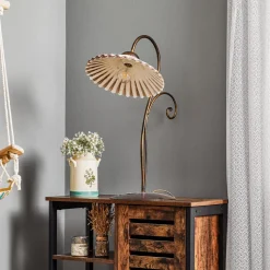 Tafellamp Rosina in brons met keramische kap