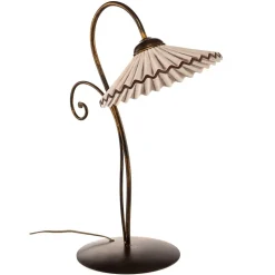 Tafellamp Rosina in brons met keramische kap