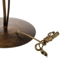 Tafellamp Rosina in brons met keramische kap