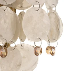 Tafellamp Ruben met parelmoeren schijven