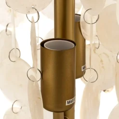 Tafellamp Ruben met parelmoeren schijven