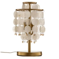 Tafellamp Ruben met parelmoeren schijven