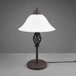 Tafellamp Rustica met snoerschakelaar, roest