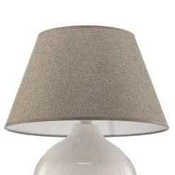 Tafellamp Sfera, hoogte 53 cm, wit/grijs