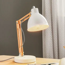 Tafellamp Skansen, verstelbaar, wit