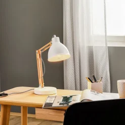 Tafellamp Skansen, verstelbaar, wit