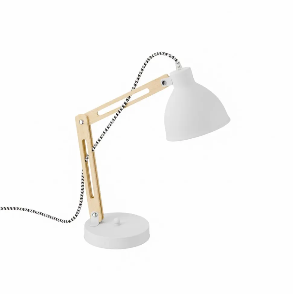 Tafellamp Skansen, verstelbaar, wit