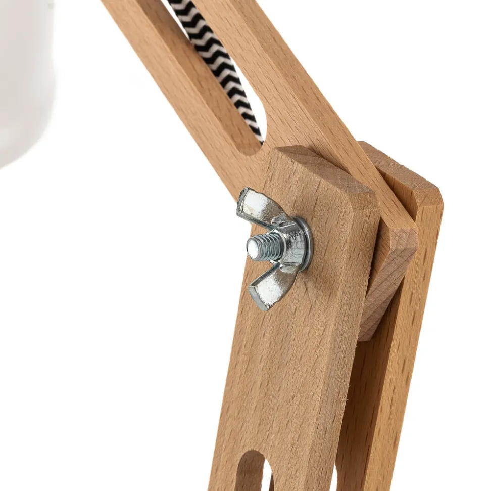 Tafellamp Skansen, verstelbaar, wit