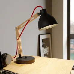 Tafellamp Skansen, verstelbaar, zwart