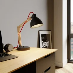 Tafellamp Skansen, verstelbaar, zwart