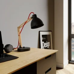 Tafellamp Skansen, verstelbaar, zwart