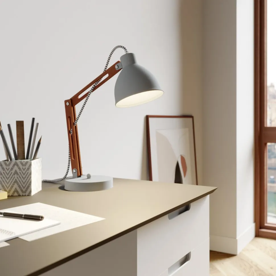 Tafellamp Skansen, verstelbaar, grijs