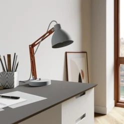 Tafellamp Skansen, verstelbaar, grijs