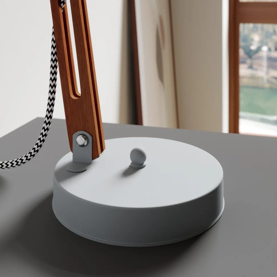 Tafellamp Skansen, verstelbaar, grijs