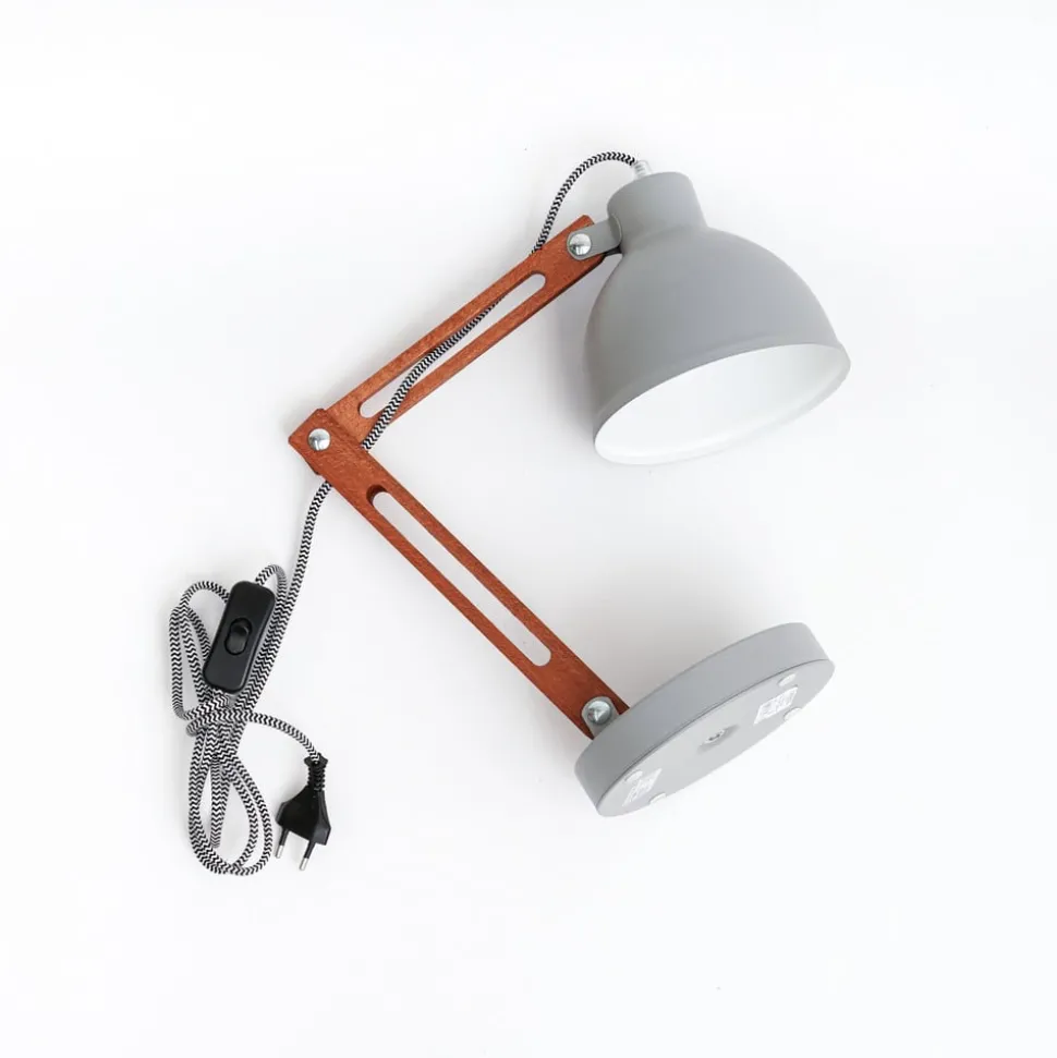 Tafellamp Skansen, verstelbaar, grijs