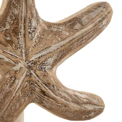 Tafellamp Stellina, stoffen kap, zeesterrenmotief